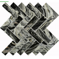 Мозаика стеклянная Hadar Black 286*268 мм